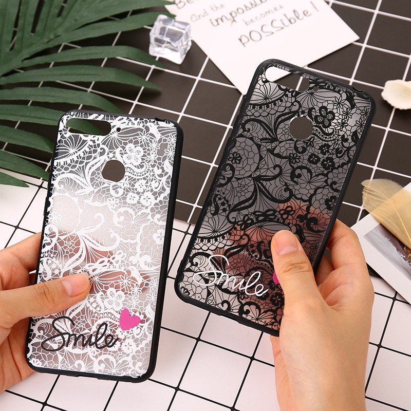 Huawei P30 Mate 20/20 Pro Lite Honor 7A Y7 Prime 2018 Case PC+TPU Lace Case