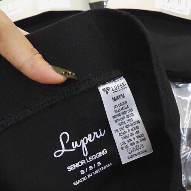 Quần legging nữ luperi dáng dài cạp cao chất liệu cotton co giãn dáng ôm phong cách hàn quốc | BigBuy360 - bigbuy360.vn