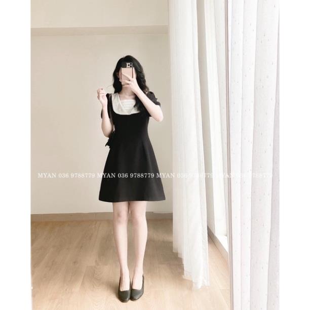 Váy Thiết Kế Cổ Xếp Ly Trắng Dáng Suông Siêu Xinh | BigBuy360 - bigbuy360.vn