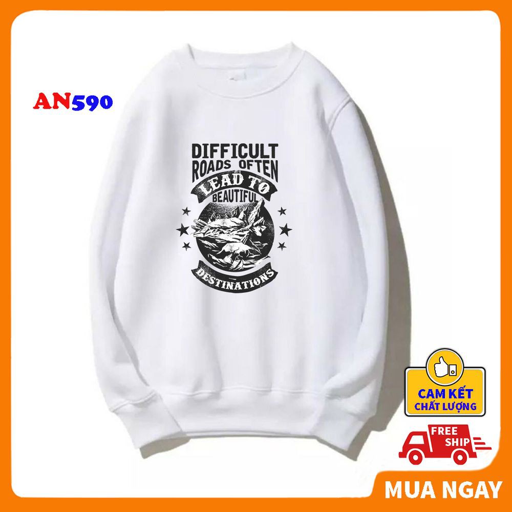 Áo nỉ đôi nam nữ dày dặn ấm áp KING SPORT áo sweater nỉ nam nữ form rộng phong cách hàn quốc mùa đông ấm áp