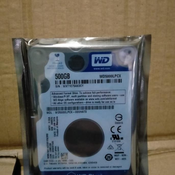Ổ Cứng Wd Blue 500gb Sd 2.5 Cho Laptop / Notebook 0 Ngày