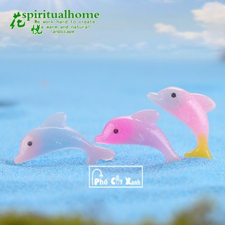 [Giá Siêu Rẻ] Cá Heo Nhỏ Nhiều Màu - Phụ Kiện Trang Trí Tiểu Cảnh