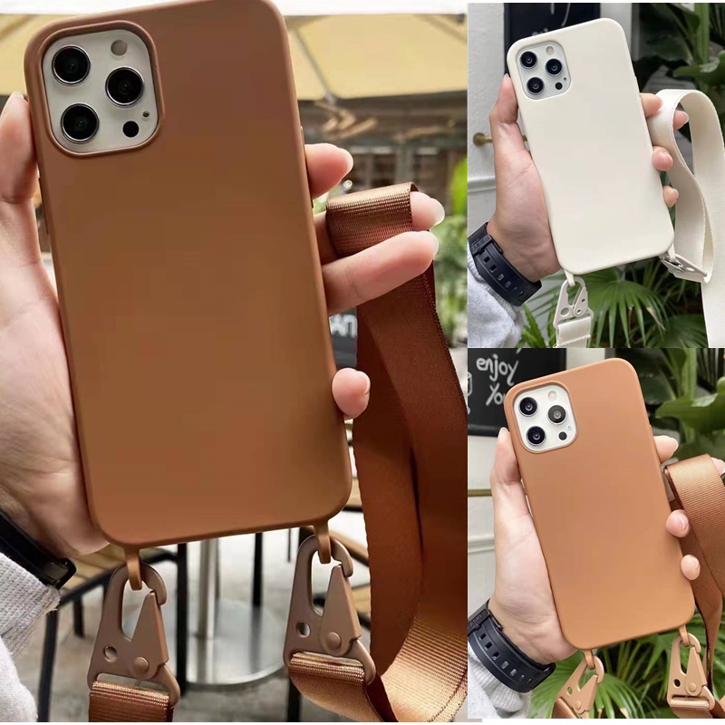 Ốp for iPhone 14 Pro Max Điện Thoại Silicon Có Dây Đeo Cổ Sang Trọng Cho for iPhone 14 13 12 Pro Max 11 Pro Max 7 8 Plus X XRXS Max