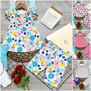 Bộ bé gái size đại cánh tiên quần ngố xuất dư