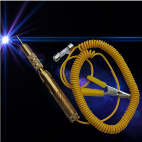 Bút thử điện xe các loại, DC 6V-12V-24V. Thiết kế thông minh có đầu thụt thò bảo vệ đầu kim