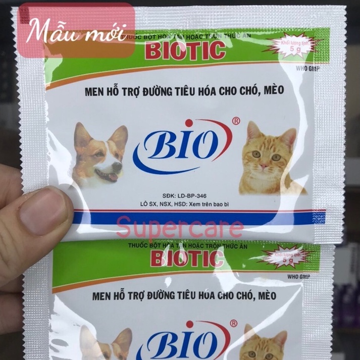Biotic 5gr - Men Tiêu Hoá Hỗ Trợ Đường Ruột Chó Mèo