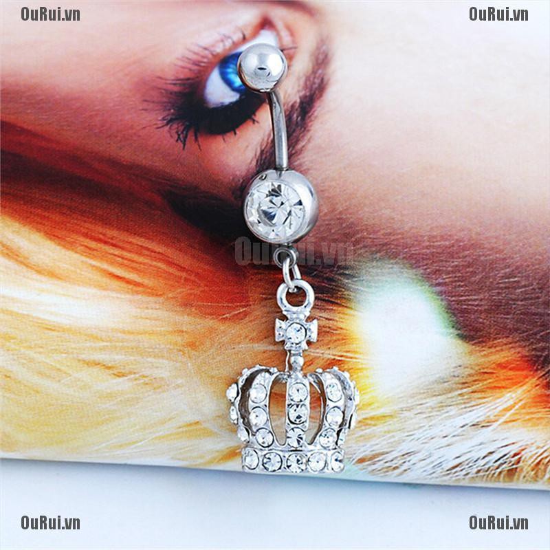 Khuyên Rốn Hình Vương Miện Dễ Thương