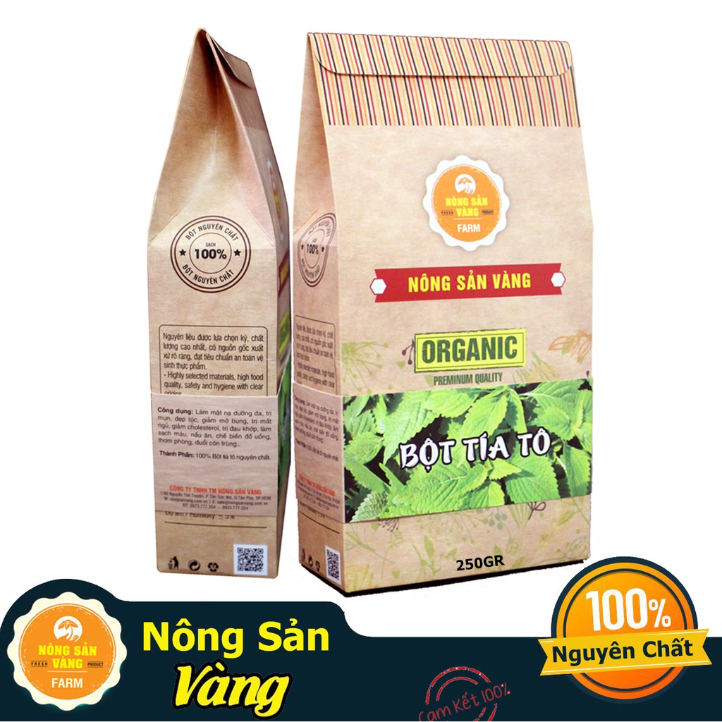 Bột Tía Tô Nguyên Chất 250gr - Nông Sản Vàng