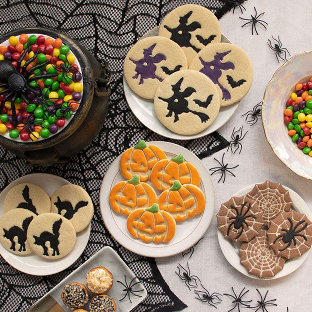 Set 3 Khuôn Nhấn In Nổi Trang Trí Bánh Quy Chủ Đề Halloween