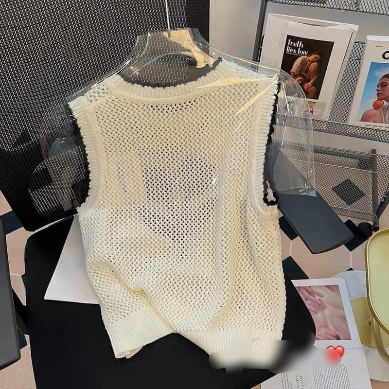 ÁO LEN LƯỚI 3 LỖ HÌNH HOA