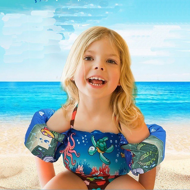 Phao bơi trẻ em chất liệu mút xốp bọt biển siêu bền có dây đai khóa điều chỉnh kích thước phù hợp với từng bé