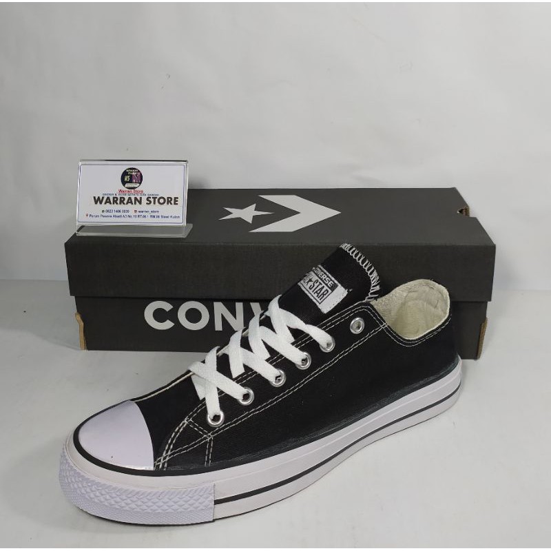 Giày Thể Thao Converse All Star Màu Trắng Đen Kiểu Cổ Điển Cá Tính Cho Nam Và Nữ