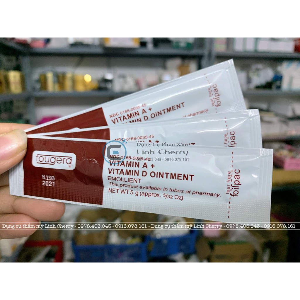 Dưỡng vitamin A&D chăm sóc da sau phun xăm