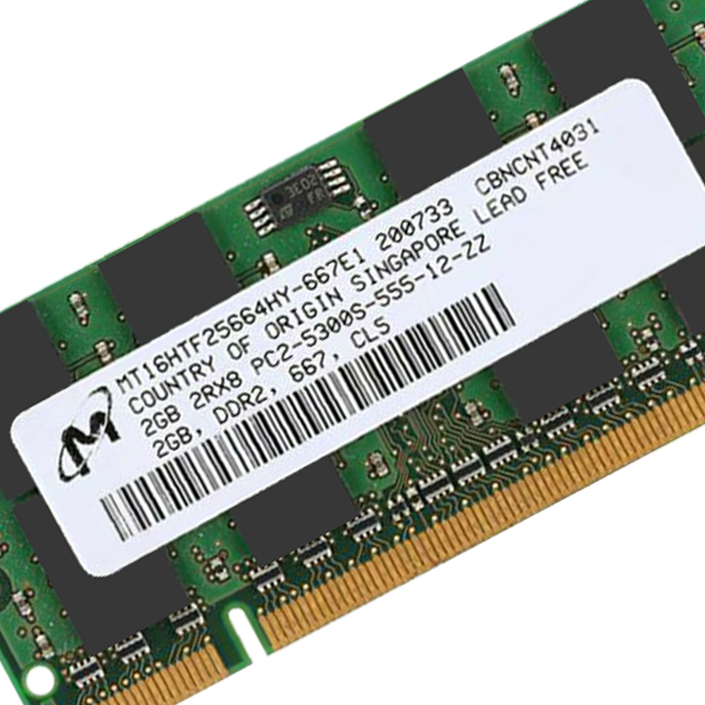 MICRON Ram Bd22 100% Mới 2gb Ddr2 667mhz Pc2-5300S 200pin So-Dmm Laptop Notebook | BigBuy360 - bigbuy360.vn