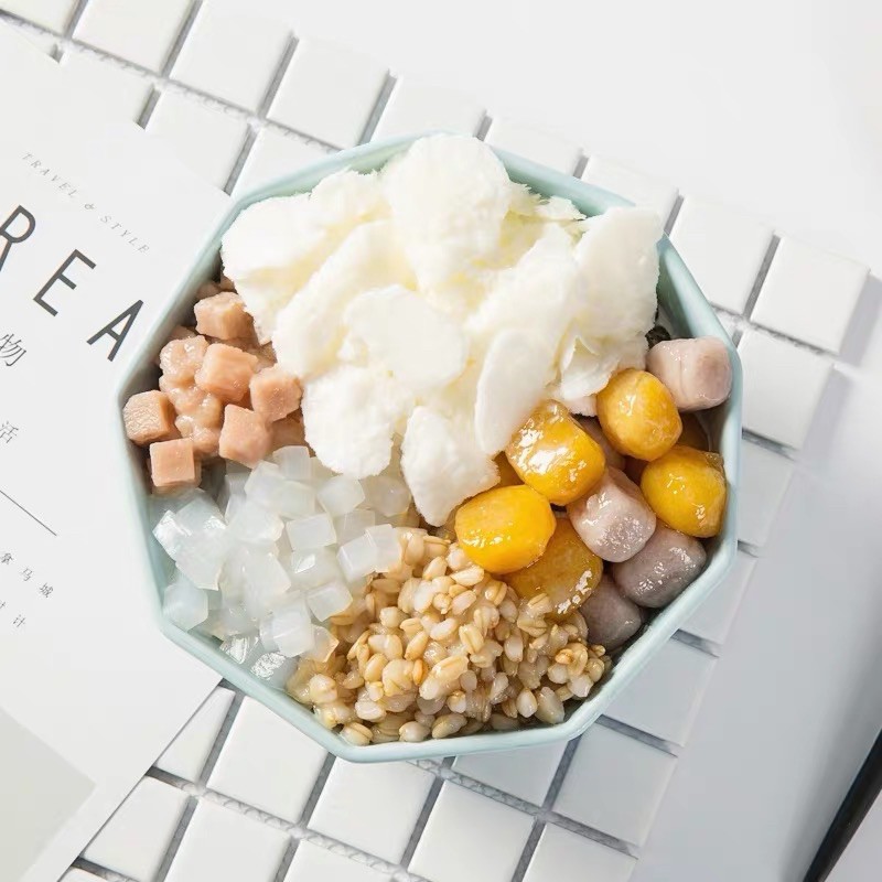 Topping Yến mạch lon 900g topping trà sữa, chè