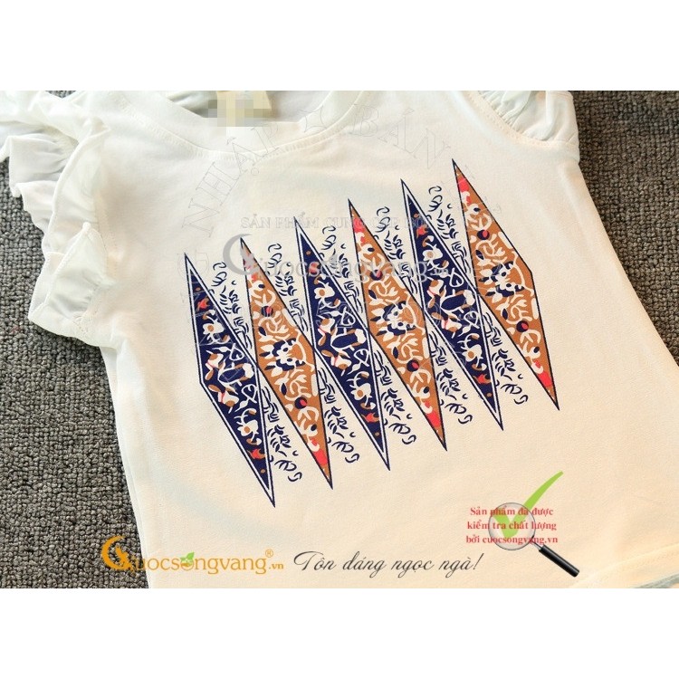Bộ đồ bé gái voan mềm - Cotton họa tiết GLSET004 Cuocsongvang