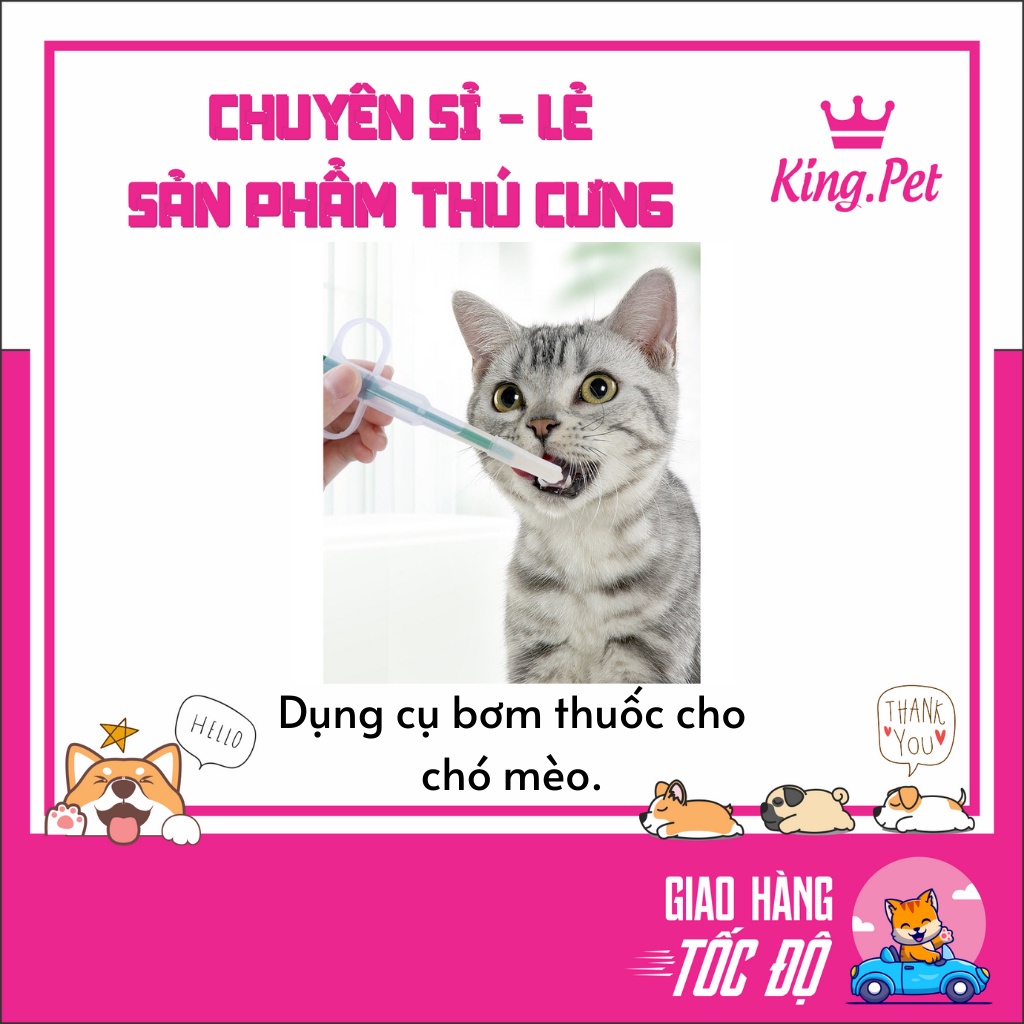 Ống Tiêm XiLanh hỗ trợ chó mèo uống thuốc