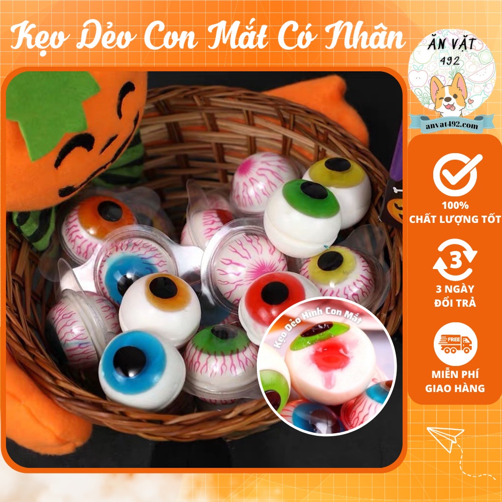 Kẹo Dẻo CÓ NHÂN Con Mắt, Bình Sữa Viên To - Ăn Vặt 492