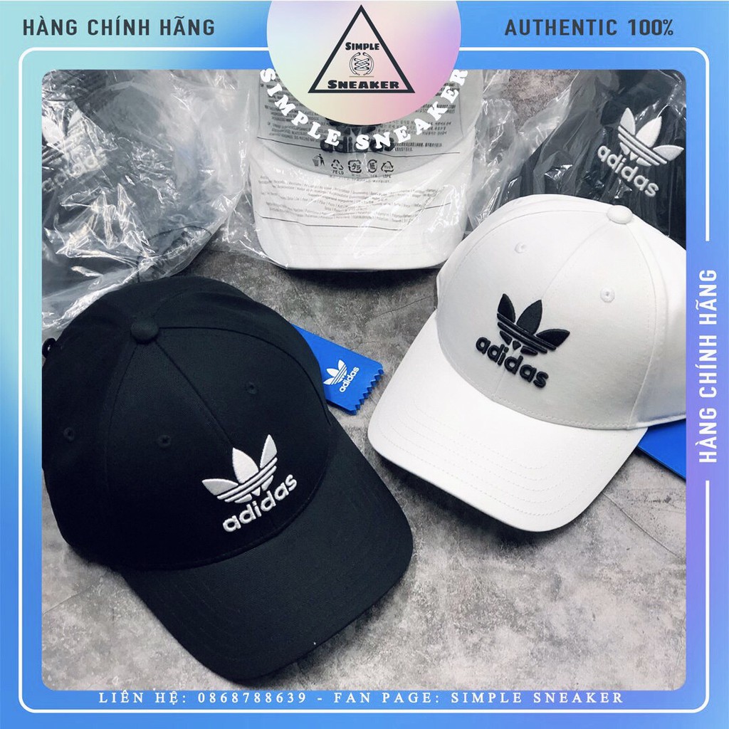 Nón Adidas Chính Hãng 💙FREESHIP💙 Adidas Classic Trefoil Baseball Cap - Mũ Adidas Auth [FJ2544 - EC3603] - Simple Sneaker