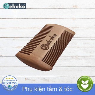 [Mã SKAMLTSM9 giảm 10% đơn 99K] Lược gỗ Lê 2 mặt - Lược bỏ túi