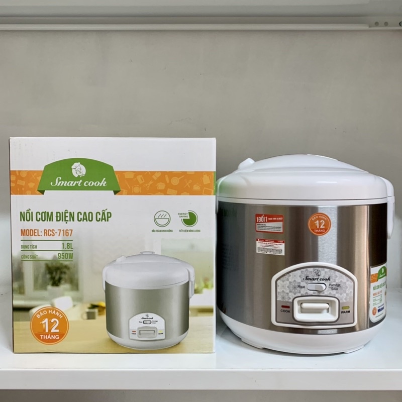 Nồi cơm điện cao cấp Elmich Smartcook RCS-7167 có chức năng nấu cháo riêng biệt