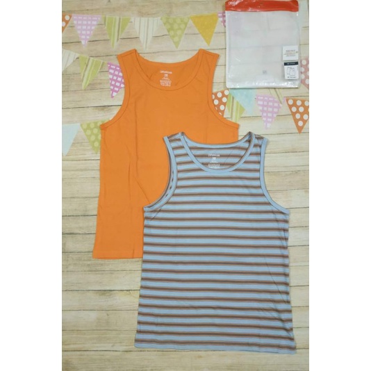 Set 2 áo ba lỗ cotton bé trai Canifa