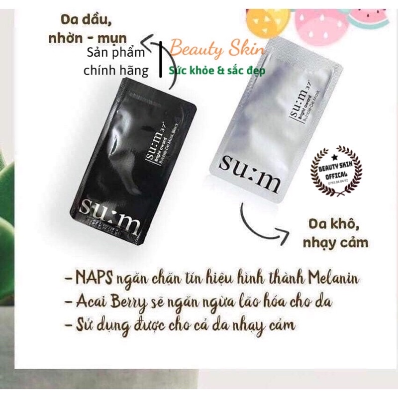 Mặt Nạ Sủi Bọt Thải Độc Sum Hàn Quốc