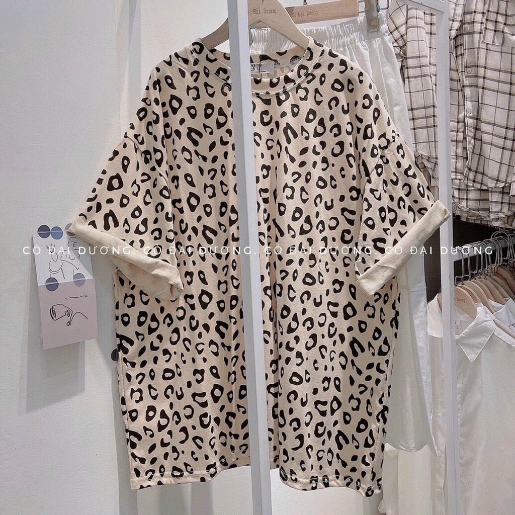 [RẺ VÔ ĐỊCH] Áo Thun Tay Lỡ Da Beo Form Rộng Unisex Hot Hit