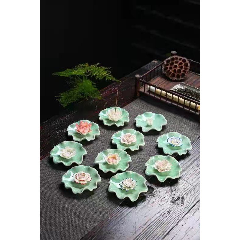 Đế , Chân Cấm Nhang Rời Bằng Sứ Nhiều Kiểu Dáng ( Vật Phẩm Thờ Cúng）- Phật Giáo Tường Thuận