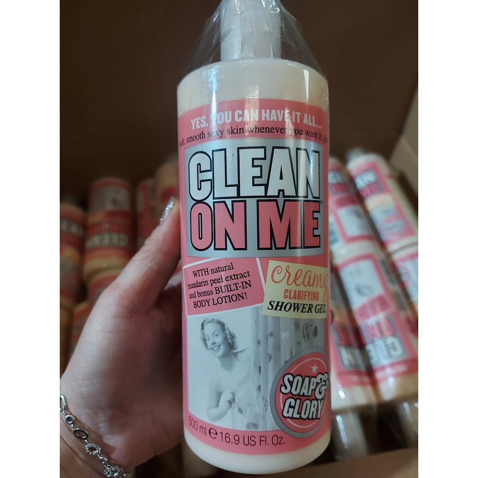 Sữa Tắm Soap and Glory CLEAN ON ME - Bubble In Paradise - Made In UK 500ml