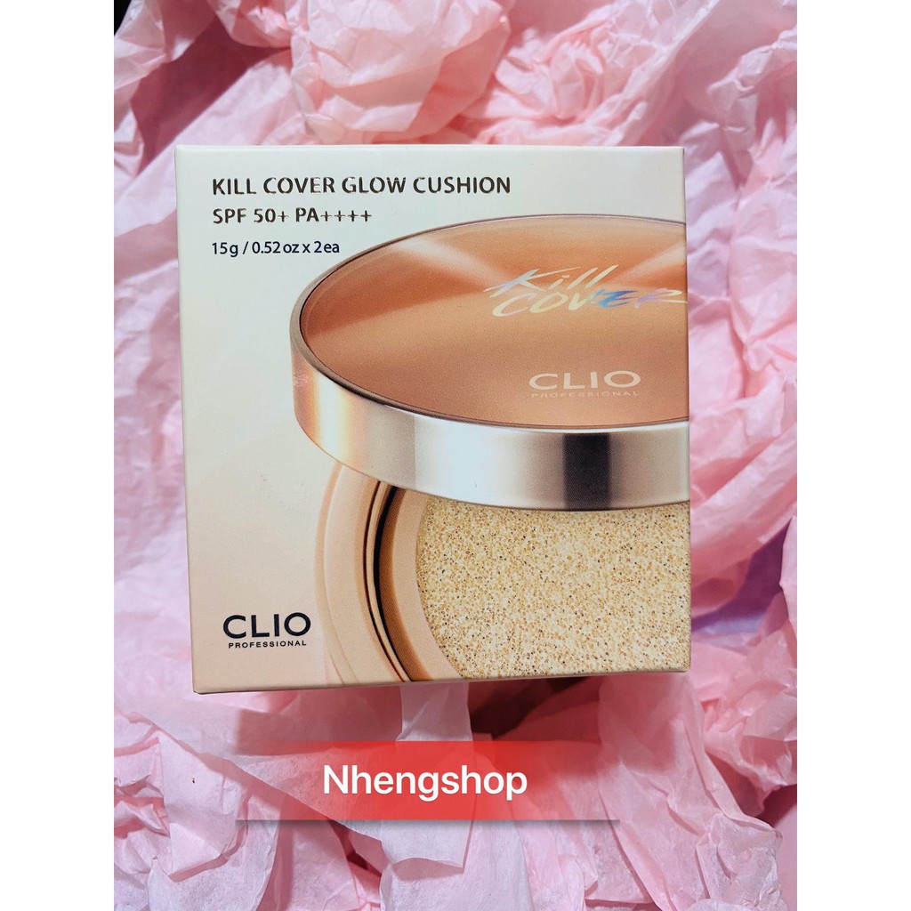Phấn nước căng bóng da Clio Kill Cover Glow Cushion SPF50+ PA++++
