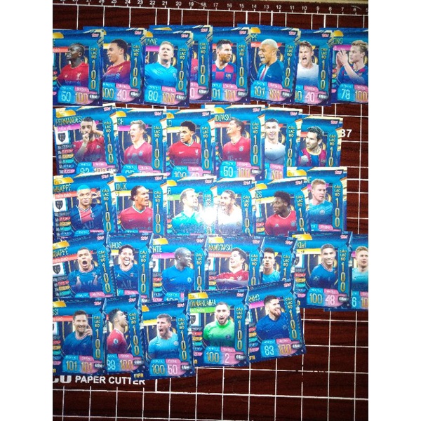 Thẻ cầu thủ TOTY FO4 2019-22 Size Poca Match Attax thẻ in custom ST STORE CARD