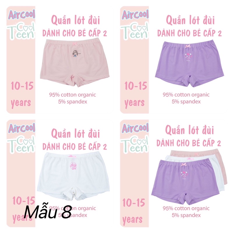 Set 3 quần chip đùi Aircool bé gái
