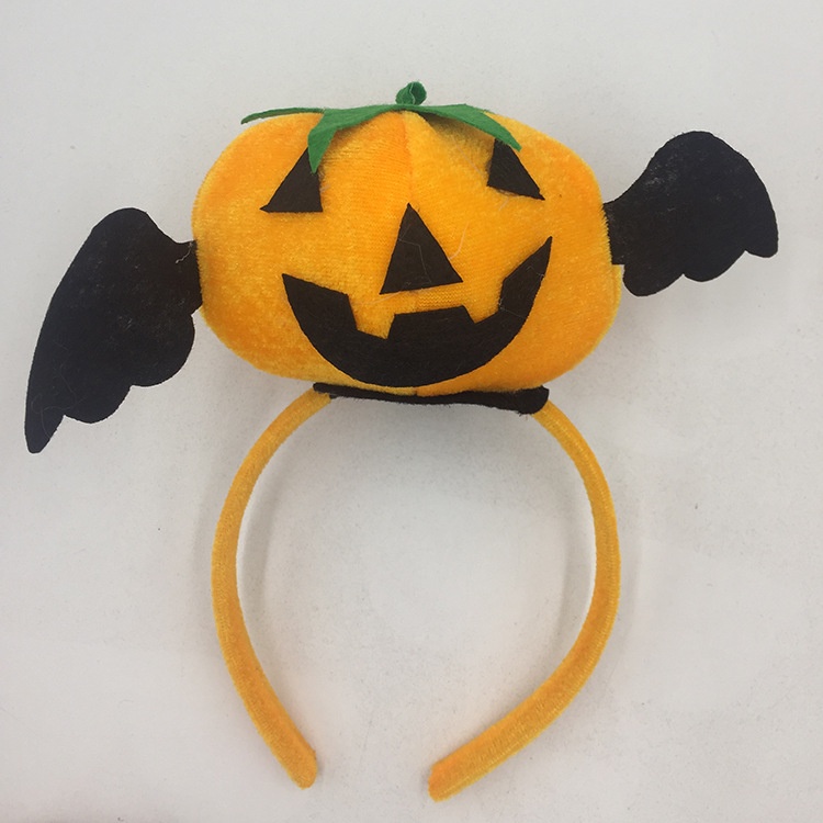 Băng Đô Cài Tóc Kèm Nón Phù Thủy Và Bóng Lông Trang Trí Halloween