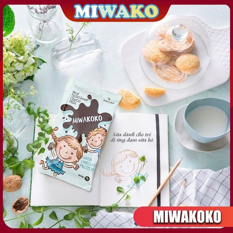 Sữa Thực Vật Hữu Cơ MIWAKO Gói Nhỏ Dùng Thử 30g