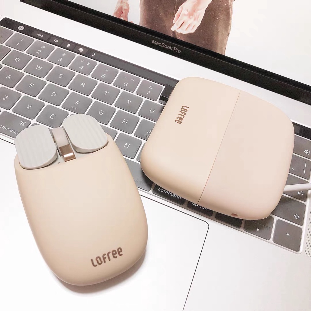 Chuột Bluetooth Lofree màu trà sữa pastel chính hãng