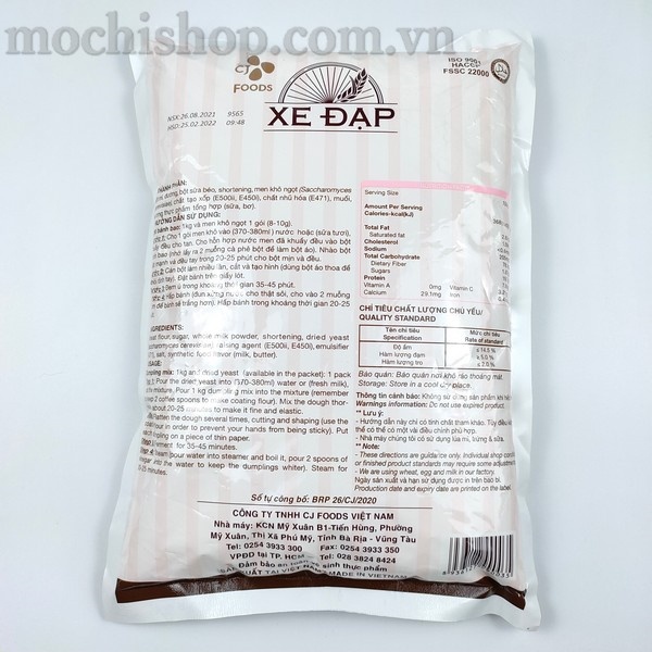Bột bánh bao Xe Đạp - 1kg