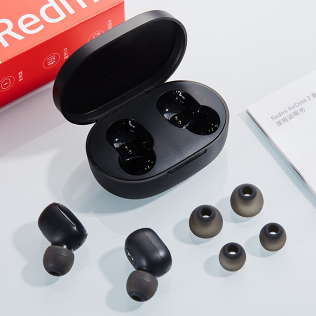Tai Nghe Bluetooth Không Dây XiaoMi Redmi AirDots 2 Cách Âm Chống Ồn, Âm Thanh Siêu Bass
