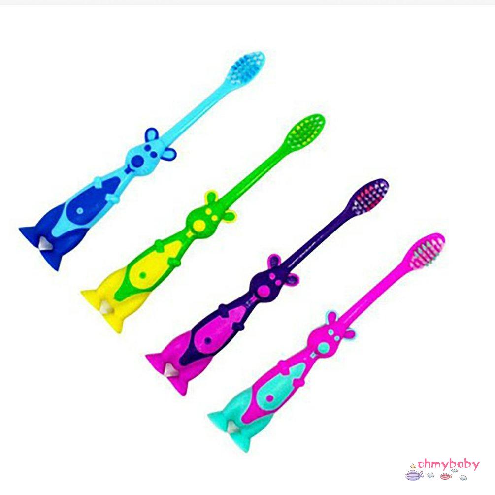 Bộ 4 cái bàn chải đánh răng lông siêu mềm hình đầu kangaroo dễ thương