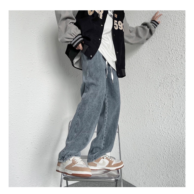 Quần jean ống đứng nam nữ unisex ♥️ 𝗗𝗜𝗡𝗢𝟮𝟬 𝗦𝗧𝗢𝗥𝗘 ♥️ quần jean ống thẳng unisex nam nữ mỏng mùa thu 2022 - J406