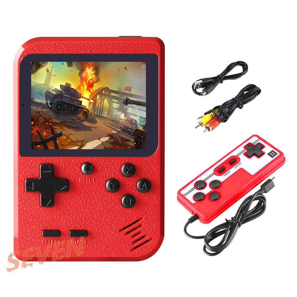 Máy chơi game cầm tay mini màu đỏ 2022 màn hình 3.0 inch 500 trò chơi