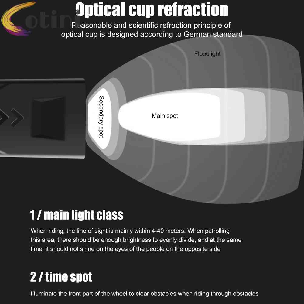 Bộ Đèn Pha LED XPE Sạc USB Kèm Còi + Đèn Hậu Chuyên Dụng Cho Xe Đạp