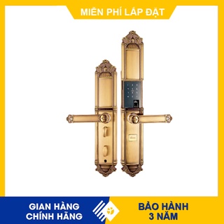 Khóa cửa thông minh Demax SL822 Gold chính hãng, bền đẹp, miễn phí lắp đặt, bảo hành 03 năm
