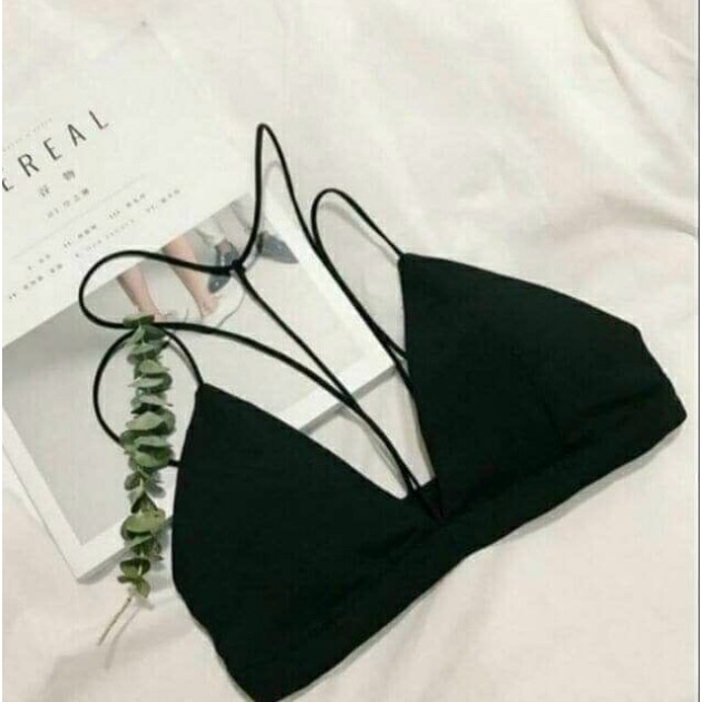 SIÊU HÓT ÁO BRA SATIN CỔ V SEXY