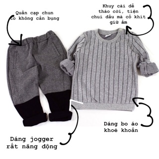 Bộ áo quần jogger cho bé trai