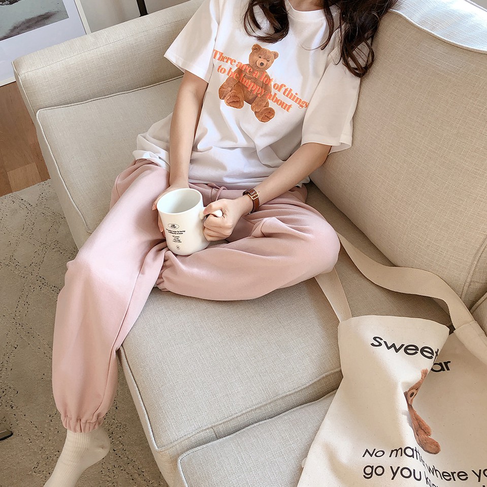 Quần Thể Thao Ống Rộng Lưng Cao Dễ Phối Đồ 42355