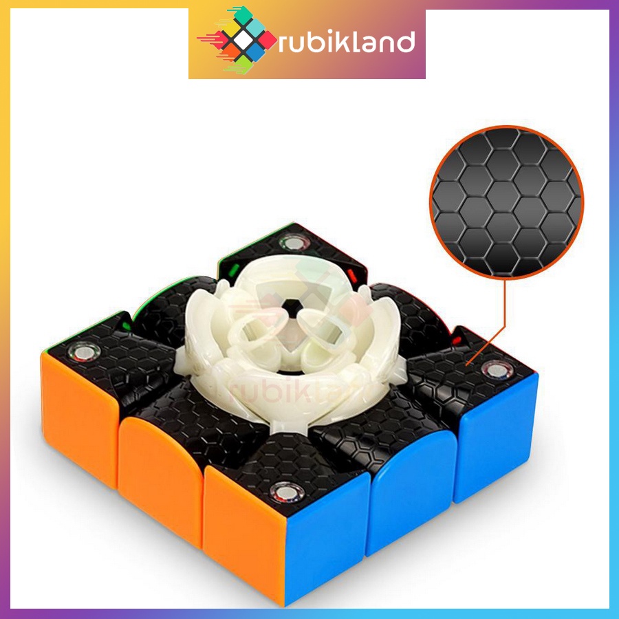 Rubik Gan 354M V2 Nam Châm Cao Cấp Rubic 3x3 3 Tầng Stickerless Không Viền Gan 354 V2 M Đồ Chơi Trí Tuệ Trẻ Em