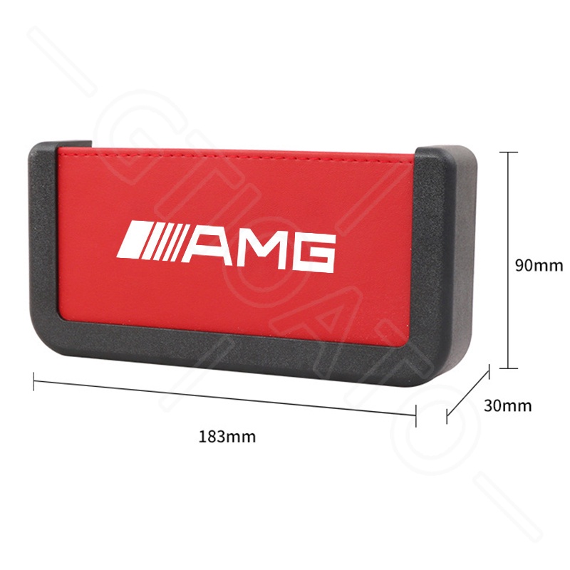 GTIOATO Cho AMG Hộp Đựng Điện Thoại Trên Oto Hộp Đựng Điện Thoại Trên Xe Túi Đựng Điện Thoại Trên Ô Tô HộP ĐựNg Đồ TrêN Ô Tô Khay ĐựNg Đồ Ô Tô Phụ Kiện Xe Hơi Cho Mercedes Benz W124 W204 C300 GLC300 W212 S500 Benz AMG W205 W203 E300 CLA AMG