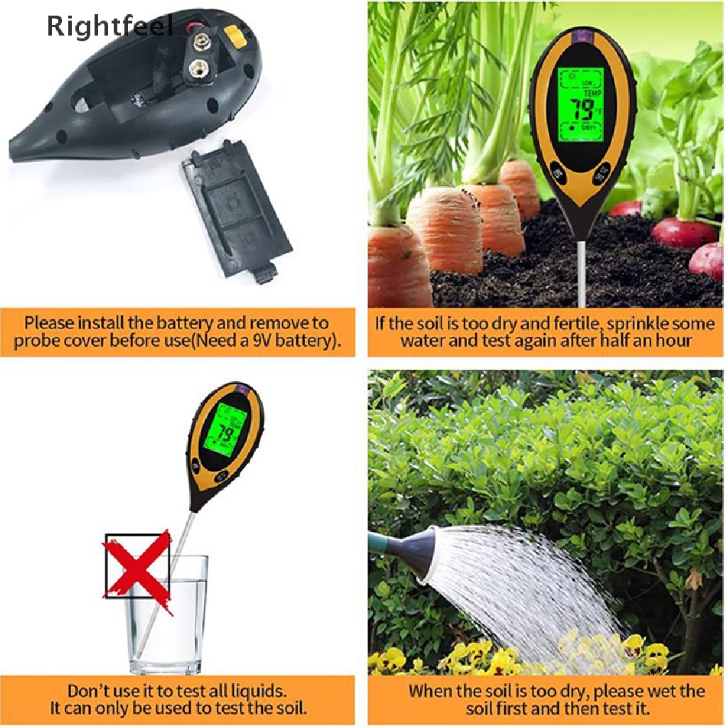 Máy Đo Độ PH Của Đất 4 Trong 1