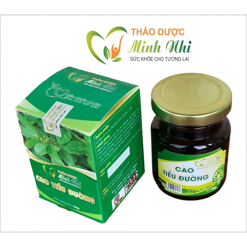 Cao Tiểu đường, Dây Thìa Canh - Thảo dược Minh Nhi lọ thủy tinh 100 gam